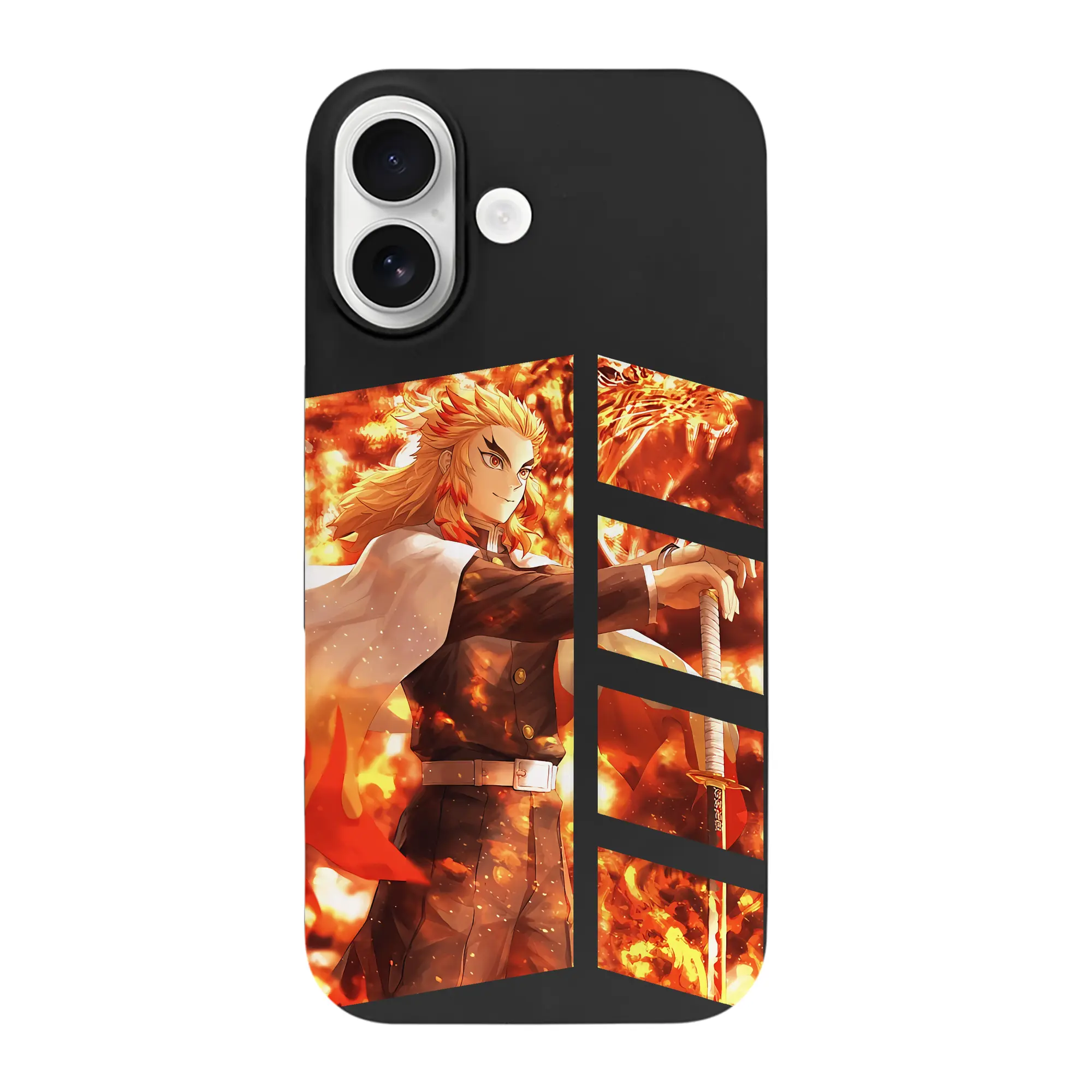 鬼滅の刃 グッズ,煉獄 杏寿郎 - iPhone 17 シリーズ シリコンケース 薄型 耐衝撃 指紋防止 ソフトタッチカバー 精密フィット 傷防止 保護ケース iPhone 17/17 Air/17 Pro/17 Pro Max 対応